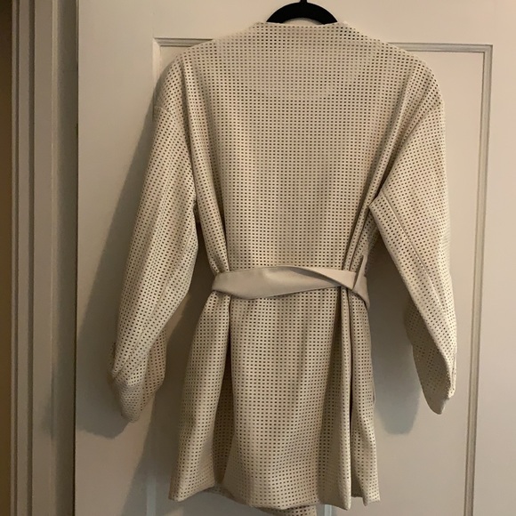 Vegan leather Perforated Jacket - Picture 8 of 8